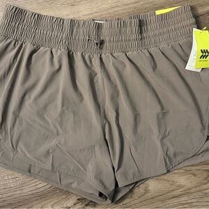 Women's Brown all in motion Athletic Shorts- XL